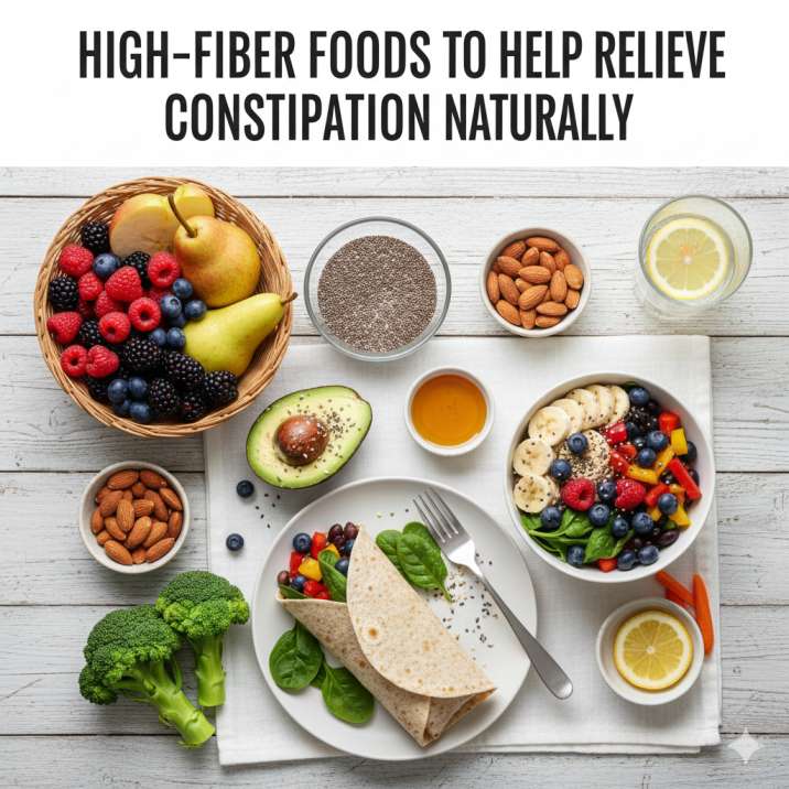 High-Fiber foods for constipation