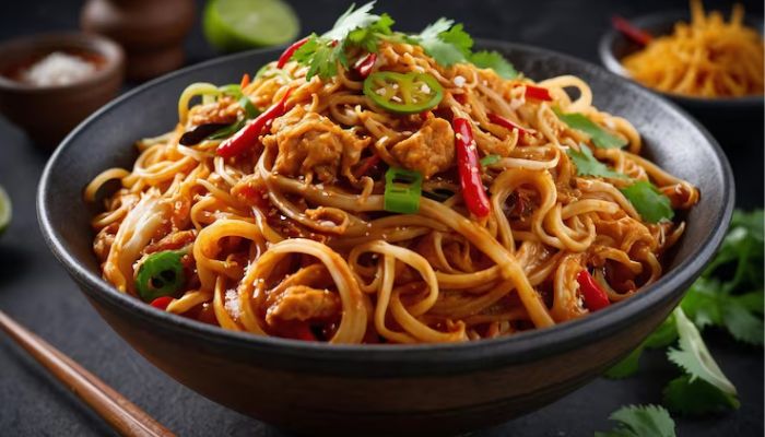 Homemade chicken pot noodles